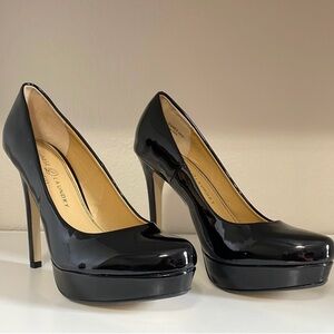 Chinese Laundry Glossy Black Platform Heels